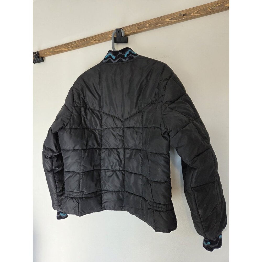 Walls Southwest Puffer Jacket Black Women Size 2X Blizzard Pruf USA Coat Snow - Picture 6 of 7